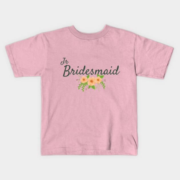 Jr Bridesmaid Kids T-Shirt by frtv